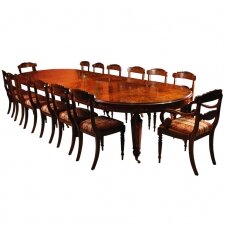Bespoke Large Marquetry Dining Table & Chair Set | Large Marquetry Table & 14 Chairs | Ref. no. 00626 b | Regent Antiques